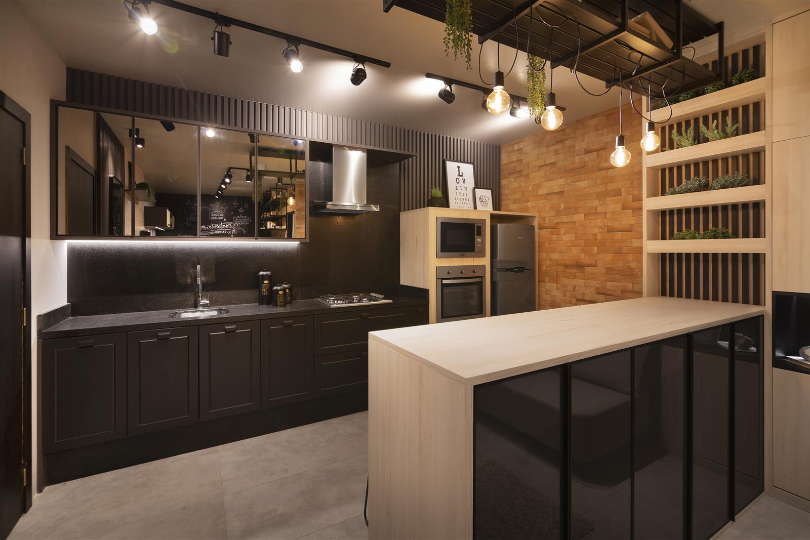 Ambiente completo planejado pela Italínea, exemplo de studio contemporâneo